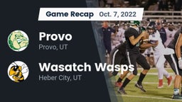 Recap: Provo  vs. Wasatch Wasps 2022