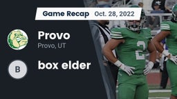 Recap: Provo  vs. box elder  2022