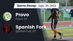 Recap: Provo  vs. Spanish Fork  2023