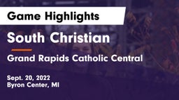 South Christian  vs Grand Rapids Catholic Central  Game Highlights - Sept. 20, 2022