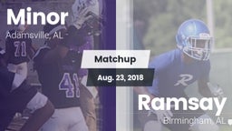 Matchup: Minor  vs. Ramsay  2018