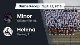Recap: Minor  vs. Helena  2018