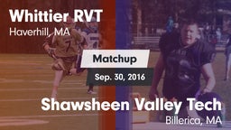 Matchup: Whittier RVT High vs. Shawsheen Valley Tech  2016