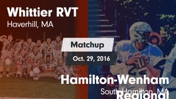 Matchup: Whittier RVT High vs. Hamilton-Wenham Regional  2016