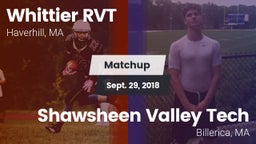 Matchup: Whittier RVT High vs. Shawsheen Valley Tech  2018