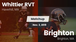 Matchup: Whittier RVT High vs. Brighton  2018