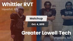 Matchup: Whittier RVT High vs. Greater Lowell Tech  2019