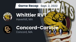 Recap: Whittier RVT  vs. Concord-Carlisle  2022