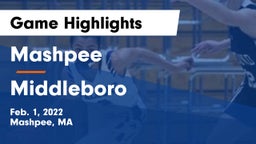 Mashpee  vs Middleboro  Game Highlights - Feb. 1, 2022