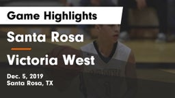 Santa Rosa  vs Victoria West  Game Highlights - Dec. 5, 2019