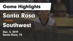 Santa Rosa  vs Southwest  Game Highlights - Dec. 5, 2019