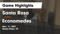 Santa Rosa  vs Economedes  Game Highlights - Dec. 11, 2021