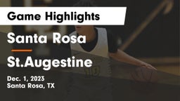 Santa Rosa  vs St.Augestine Game Highlights - Dec. 1, 2023