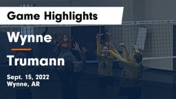 Wynne  vs Trumann  Game Highlights - Sept. 15, 2022