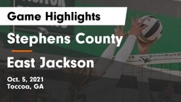 Stephens County  vs East Jackson  Game Highlights - Oct. 5, 2021
