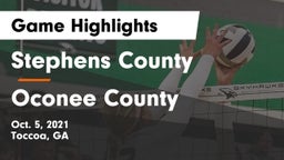 Stephens County  vs Oconee County  Game Highlights - Oct. 5, 2021