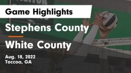 Stephens County  vs White County  Game Highlights - Aug. 18, 2022
