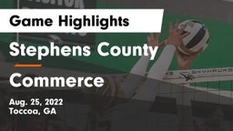 Stephens County  vs Commerce Game Highlights - Aug. 25, 2022
