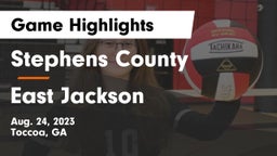 Stephens County  vs East Jackson  Game Highlights - Aug. 24, 2023