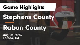 Stephens County  vs Rabun County  Game Highlights - Aug. 31, 2023