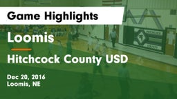 Loomis  vs Hitchcock County USD  Game Highlights - Dec 20, 2016