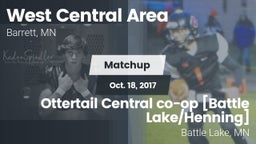 Matchup: West Central Area vs. Ottertail Central co-op [Battle Lake/Henning]  2017