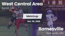 Matchup: West Central Area vs. Barnesville  2020