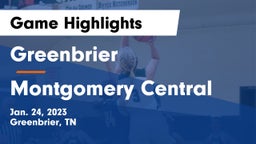 Greenbrier  vs Montgomery Central Game Highlights - Jan. 24, 2023
