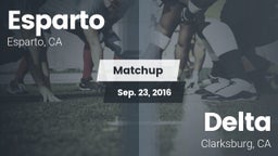 Matchup: Esparto  vs. Delta  2016
