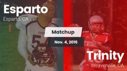 Matchup: Esparto  vs. Trinity  2016