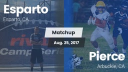 Matchup: Esparto  vs. Pierce  2016