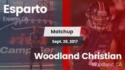 Matchup: Esparto  vs. Woodland Christian  2017