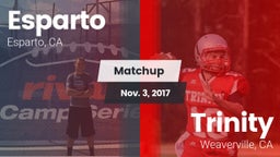 Matchup: Esparto  vs. Trinity  2017