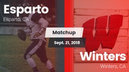 Matchup: Esparto  vs. Winters  2018