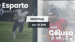 Matchup: Esparto  vs. Colusa  2018