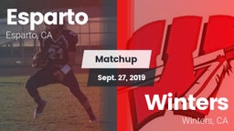 Matchup: Esparto  vs. Winters  2019
