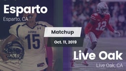 Matchup: Esparto  vs. Live Oak  2019