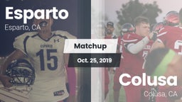 Matchup: Esparto  vs. Colusa  2019