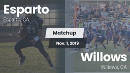 Matchup: Esparto  vs. Willows  2019
