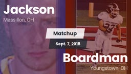 Matchup: Jackson  vs. Boardman  2018