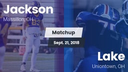 Matchup: Jackson  vs. Lake  2018