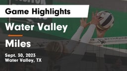 Water Valley  vs Miles  Game Highlights - Sept. 30, 2023
