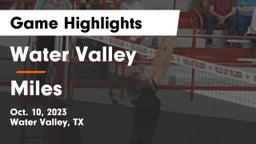 Water Valley  vs Miles  Game Highlights - Oct. 10, 2023