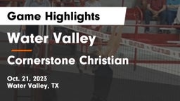 Water Valley  vs Cornerstone Christian  Game Highlights - Oct. 21, 2023