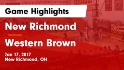 New Richmond  vs Western Brown Game Highlights - Jan 17, 2017