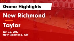 New Richmond  vs Taylor  Game Highlights - Jan 30, 2017