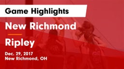 New Richmond  vs Ripley  Game Highlights - Dec. 29, 2017