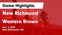 New Richmond  vs Western Brown  Game Highlights - Jan. 4, 2018