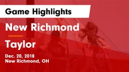 New Richmond  vs Taylor  Game Highlights - Dec. 20, 2018