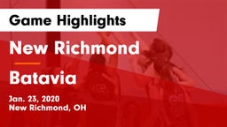 New Richmond  vs Batavia  Game Highlights - Jan. 23, 2020